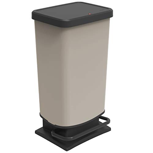 Rotho Tret Müll Eimer 40l Abfall Behälter mit Fuss Pedal 40 Liter geruchsdicht 